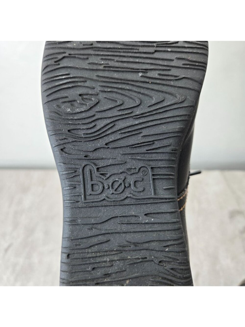 Born Of Concept Chukka Ankle Bootie Sz 9 Black Leather Minimalist Lagenlook Shoe - Picture 10 of 11